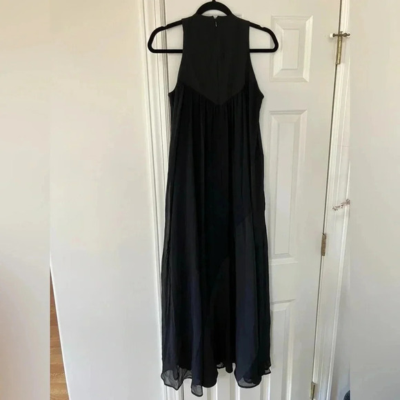 NWT TOCCIN (NY) Sheer Stripe Georgette Midi Saks Contemporary Dress XS - Picture 5 of 7